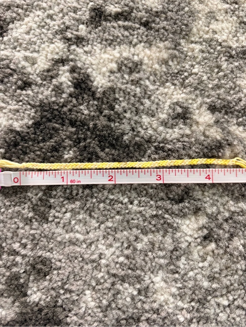 Handmade Yellow Braided Friendship Bracelet